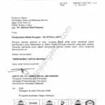 Letter of Gazettement from Ministry of Health, Malaysia